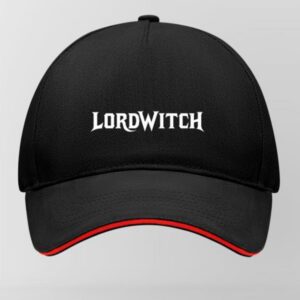 LordWitcH Gorra negra y roja